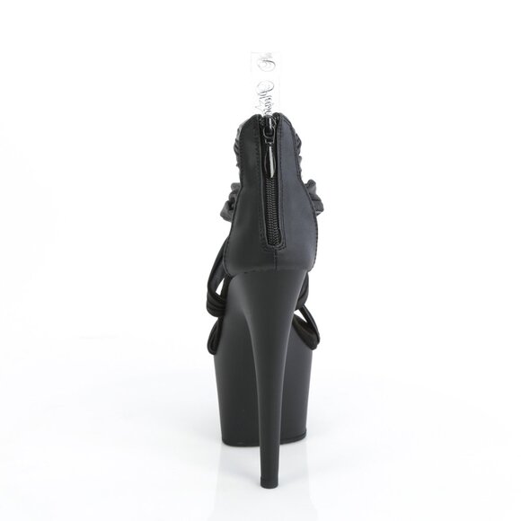 Platform Crisscross Open Toe High Heel Shoes - Picture 4 of 5
